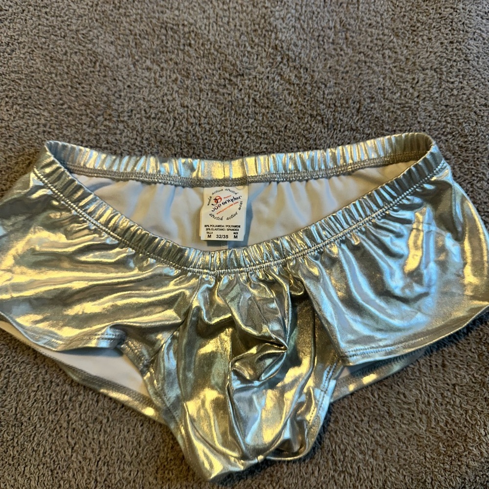 Metallic Silver men underwear